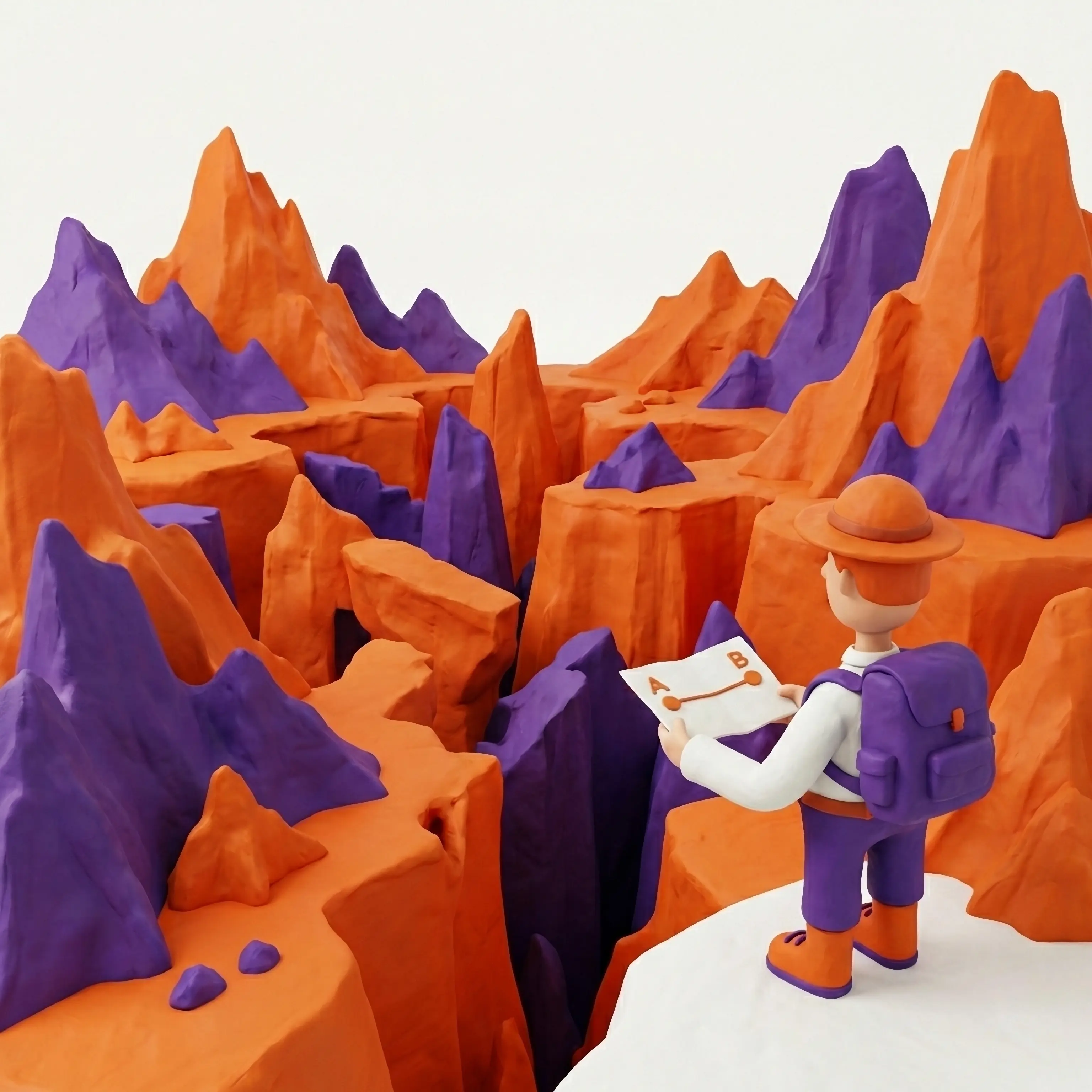 Exploration d’un paysage coloré, image associée à la découverte de signaux terrain.